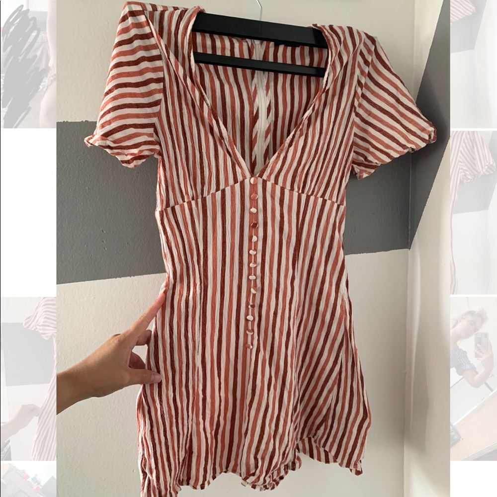 Striped romper